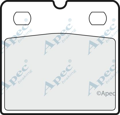 APEC BRAKING Комплект тормозных колодок, дисковый тормоз PAD1422